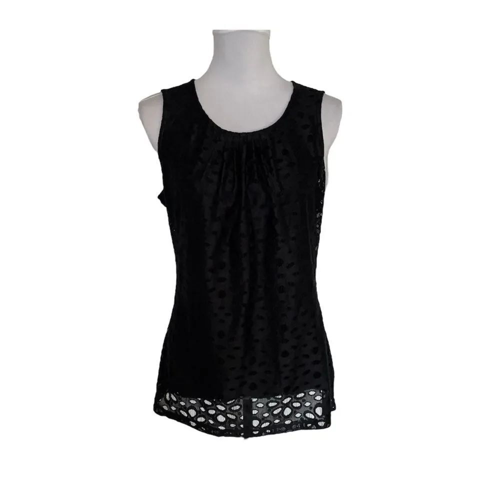 Banana republic Black Lace Tank Too size Medium - Picture 1 of 11